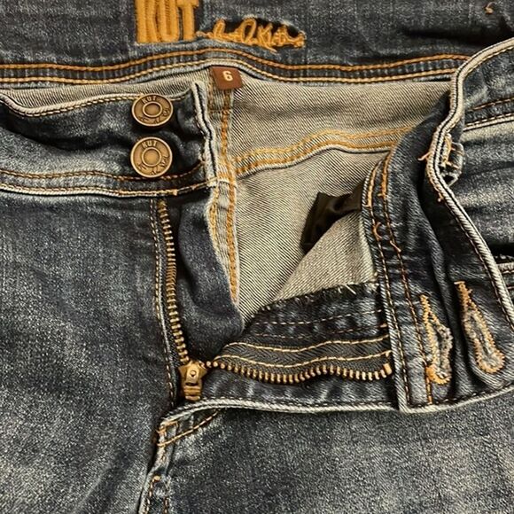 Kut From The Kloth Straight Denim Blue Jeans Womens Size 6 - Picture 11 of 12